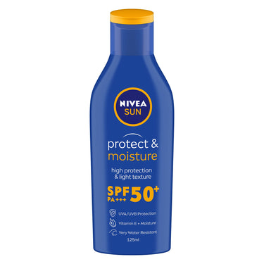 NIVEA Body Lotion, Aloe Hydration, with Aloe Vera for Instant Hydration in Summer, 600 ml & NIVEA Sun Lotion, SPF 50, with UVA & UVB Protection, Water Resistant Sunscreen for Men & Women, 125 ml